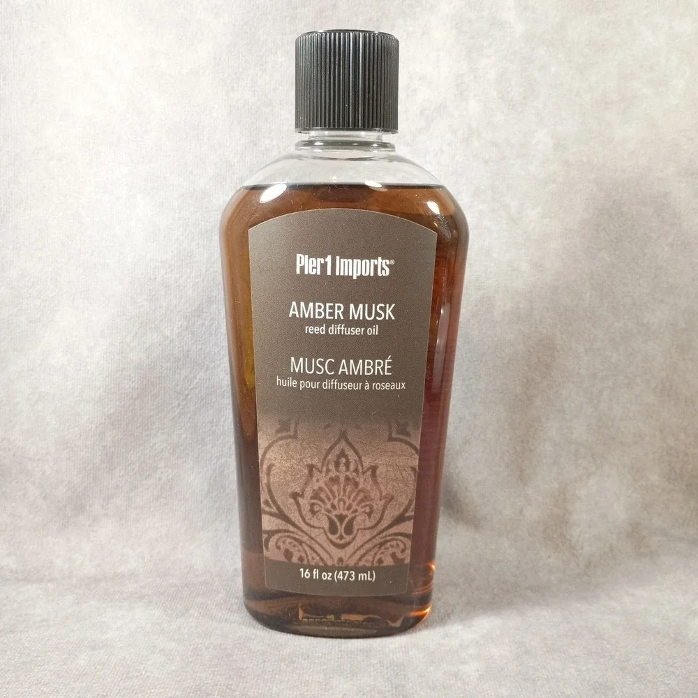 Pier 1 Imports AMBER MUSK Reed Diffuser Oil  16 Fl Oz